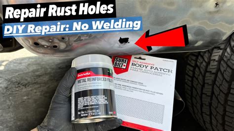 rust hole repair without welding